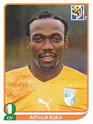 Arthur Boka Cote D'Ivoire samolepka Panini World Cup 2010 #529